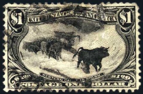 Cost of US Stamp Scott Catalog # 292: 1898 US$1.00 Trans Mississippi Exposition. Harmer-Schau Auction Galleries, Feb 2009, Sale 80, Lot 1254