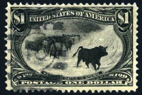 Costs of US Stamp Scott Catalog 292 - 1898 US$1.00 Trans Mississippi Exposition. Harmer-Schau Auction Galleries, Aug 2011, Sale 90, Lot 1434