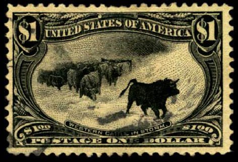 US Stamps Values Scott Catalog 292: 1898 US$1.00 Trans Mississippi Exposition. Harmer-Schau Auction Galleries, Feb 2012, Sale 92, Lot 1064