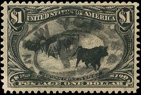 US Stamps Value Scott Catalog 292: US$1.00 1898 Trans Mississippi Exposition. Regency-Superior, Nov 2014, Sale 108, Lot 614