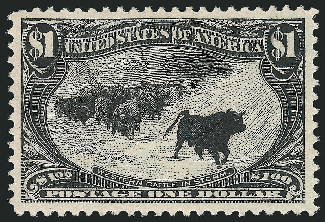 Costs of US Stamps Scott Cat. 292: US$1.00 1898 Trans Mississippi Exposition. Robert Siegel Auction Galleries, Dec 2010, Sale 1000, Lot 1164