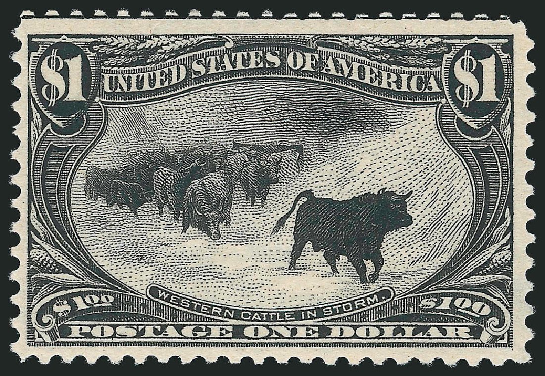 Value of US Stamps Scott Catalog # 292 - US$1.00 1898 Trans Mississippi Exposition. Robert Siegel Auction Galleries, Oct 2011, Sale 1014, Lot 1664