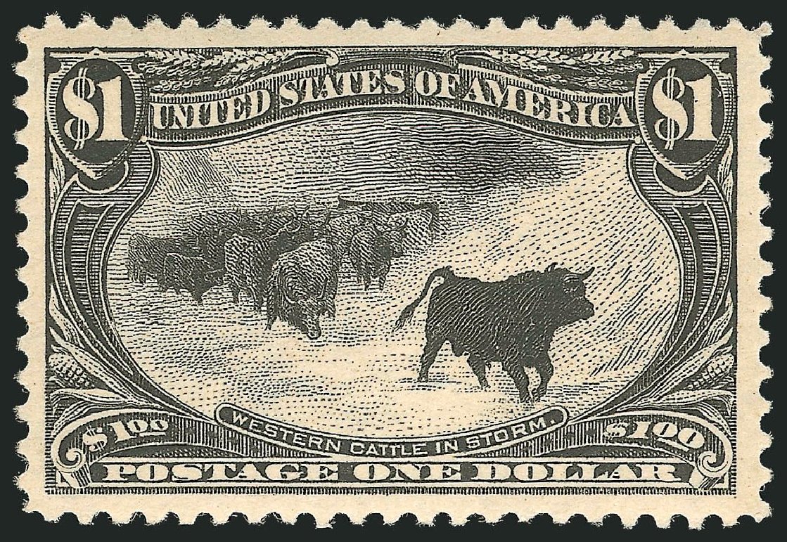 Prices of US Stamp Scott Cat. # 292: US$1.00 1898 Trans Mississippi Exposition. Robert Siegel Auction Galleries, Sep 2014, Sale 1078, Lot 424