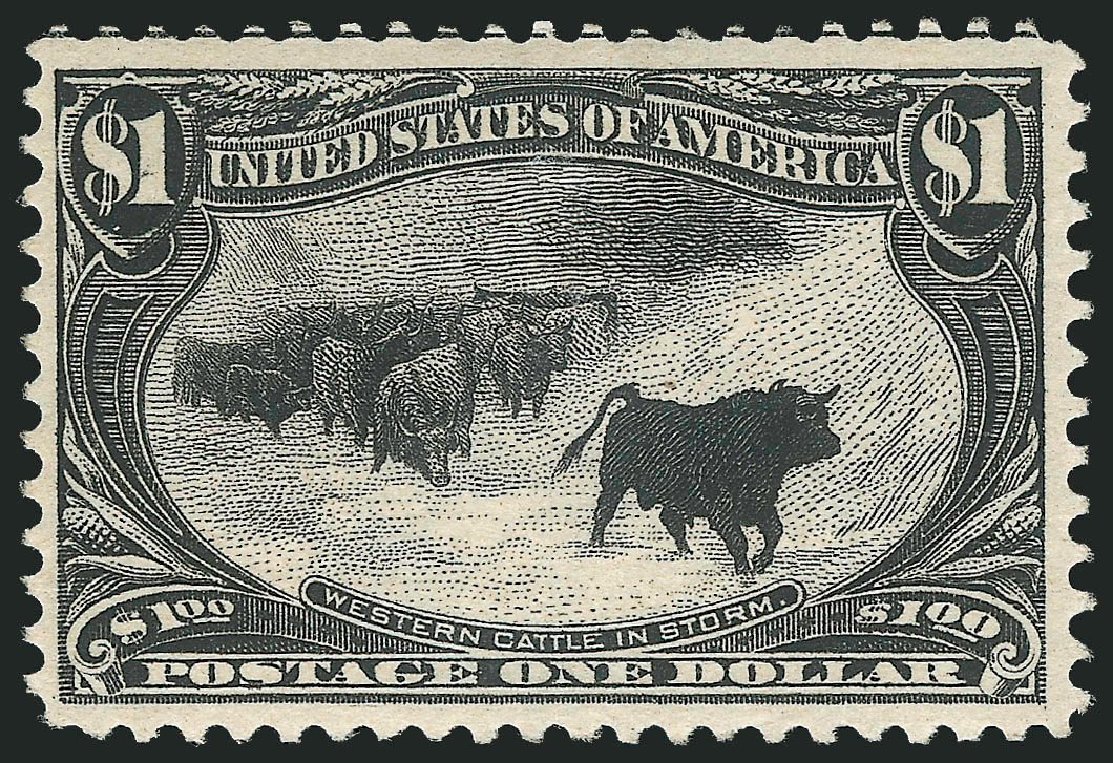 Cost of US Stamp Scott Catalogue #292 - 1898 US$1.00 Trans Mississippi Exposition. Robert Siegel Auction Galleries, Dec 2014, Sale 1090, Lot 1424