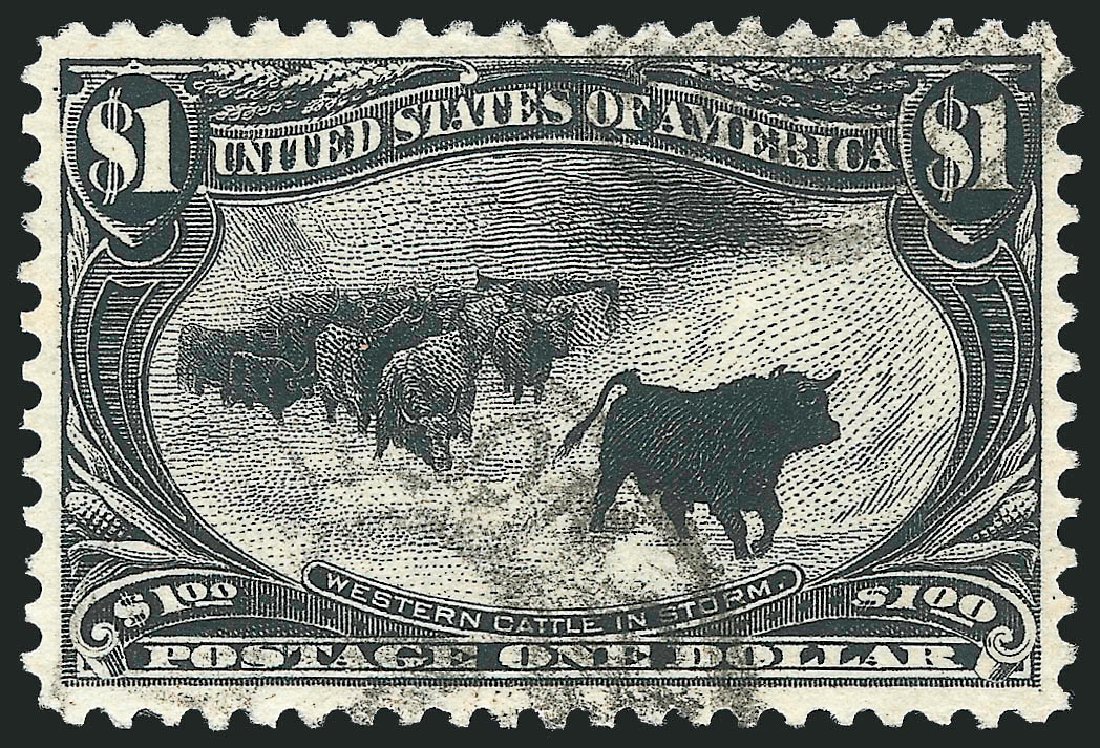 Cost of US Stamp Scott Cat. #292 - 1898 US$1.00 Trans Mississippi Exposition. Robert Siegel Auction Galleries, Apr 2015, Sale 1096, Lot 514