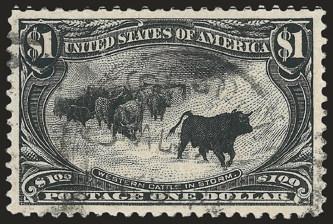 Cost of US Stamps Scott Catalog #292 - US$1.00 1898 Trans Mississippi Exposition. Robert Siegel Auction Galleries, Sep 2008, Sale 962, Lot 2594