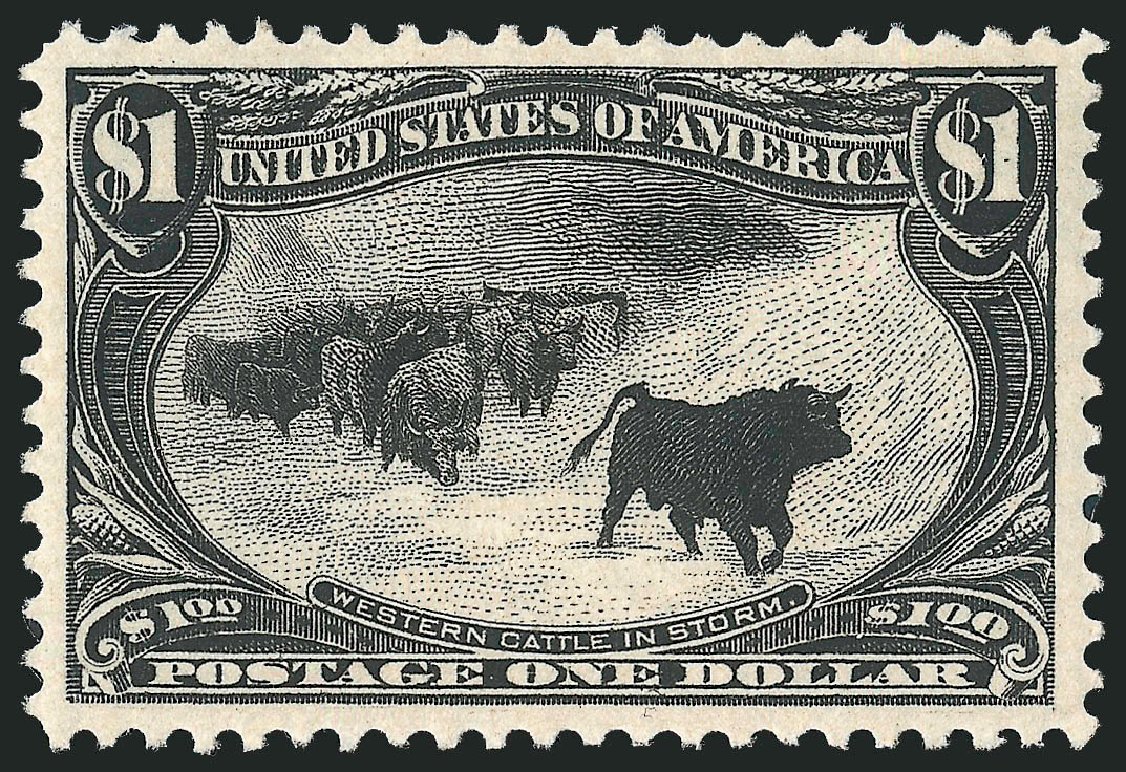 Value of US Stamp Scott Cat. 292: US$1.00 1898 Trans Mississippi Exposition. Robert Siegel Auction Galleries, Jun 2010, Sale 992, Lot 2374