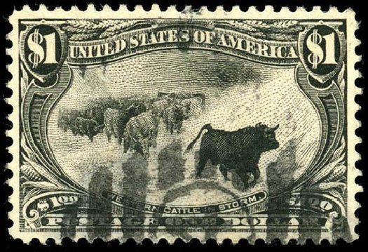 Price of US Stamp Scott Cat. 292: US$1.00 1898 Trans Mississippi Exposition. Matthew Bennett International, Apr 2008, Sale 326, Lot 285