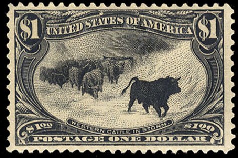 US Stamps Price Scott Catalog # 292: 1898 US$1.00 Trans Mississippi Exposition. Cherrystone Auctions, Sep 2010, Sale 201009, Lot 85