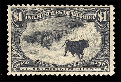 US Stamp Value Scott # 292: 1898 US$1.00 Trans Mississippi Exposition. Cherrystone Auctions, Mar 2013, Sale 201303, Lot 65