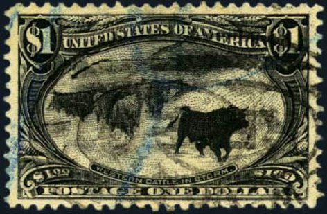 Price of US Stamp Scott #292 - US$1.00 1898 Trans Mississippi Exposition. Harmer-Schau Auction Galleries, Aug 2012, Sale 94, Lot 1435