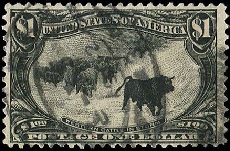 Value of US Stamps Scott Catalogue 292: US$1.00 1898 Trans Mississippi Exposition. Regency-Superior, Nov 2014, Sale 108, Lot 615