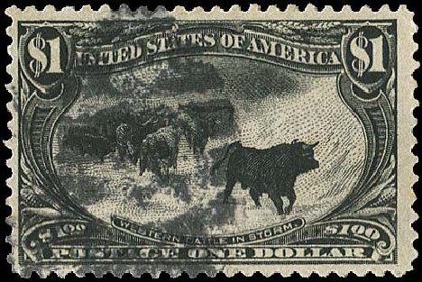 US Stamp Price Scott Catalogue # 292 - US$1.00 1898 Trans Mississippi Exposition. Regency-Superior, Jan 2015, Sale 109, Lot 1055