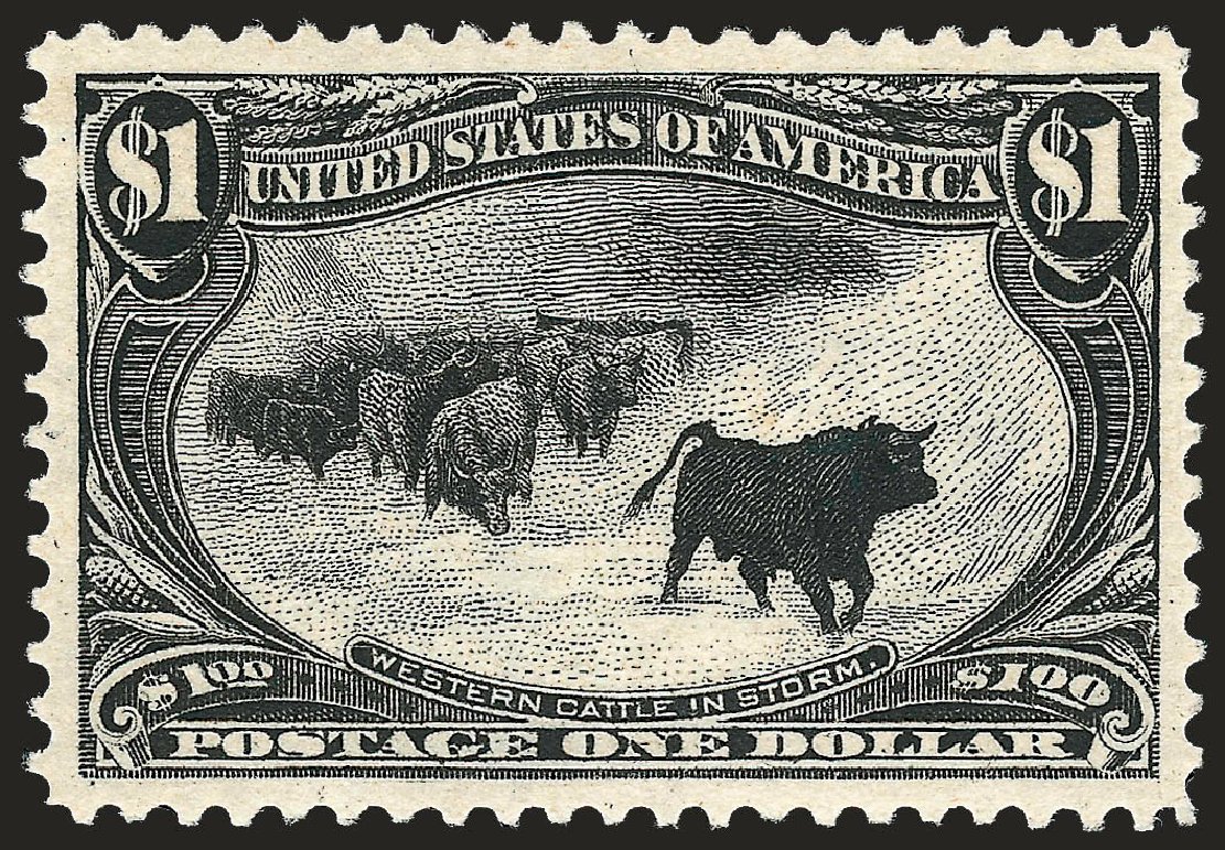Price of US Stamps Scott #292 - US$1.00 1898 Trans Mississippi Exposition. Robert Siegel Auction Galleries, Sep 2008, Sale 962, Lot 2585