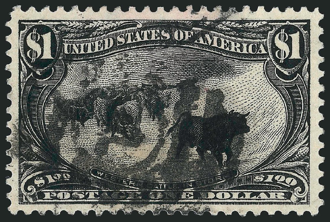 US Stamps Value Scott Cat. #292 - 1898 US$1.00 Trans Mississippi Exposition. Robert Siegel Auction Galleries, Sep 2008, Sale 962, Lot 2595