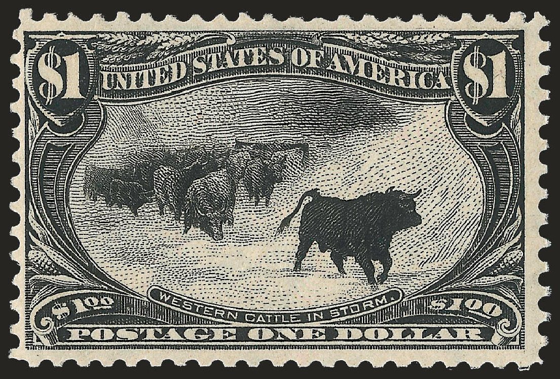 Price of US Stamp Scott 292 - 1898 US$1.00 Trans Mississippi Exposition. Robert Siegel Auction Galleries, Apr 2010, Sale 984, Lot 715