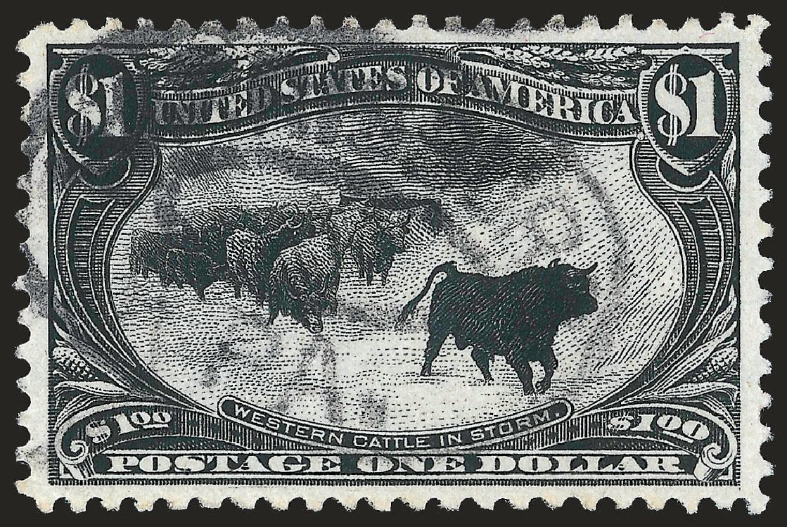 US Stamp Price Scott Cat. # 292 - 1898 US$1.00 Trans Mississippi Exposition. Robert Siegel Auction Galleries, Jun 2010, Sale 992, Lot 2375