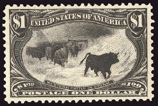 Price of US Stamp Scott Catalogue 292: US$1.00 1898 Trans Mississippi Exposition. Spink Shreves Galleries, Jan 2014, Sale 146, Lot 335