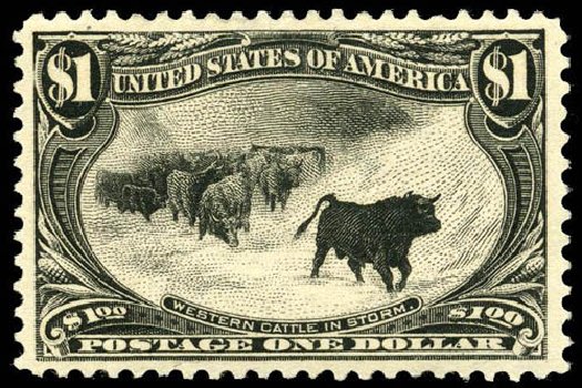 Costs of US Stamps Scott Catalog # 292 - 1898 US$1.00 Trans Mississippi Exposition. Matthew Bennett International, Apr 2008, Sale 326, Lot 282