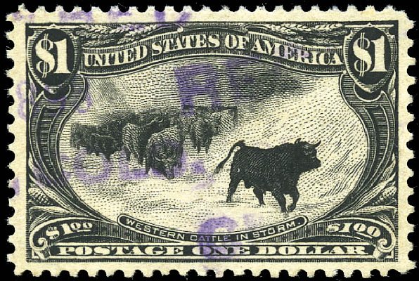 US Stamps Value Scott Catalogue # 292: 1898 US$1.00 Trans Mississippi Exposition. Matthew Bennett International, Sep 2011, Sale 338, Lot 1902
