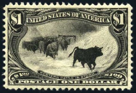 Price of US Stamp Scott #292: US$1.00 1898 Trans Mississippi Exposition. Harmer-Schau Auction Galleries, Jun 2008, Sale 78, Lot 1482