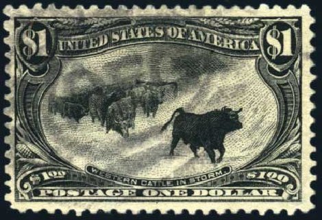 US Stamps Values Scott Catalog # 292 - US$1.00 1898 Trans Mississippi Exposition. Harmer-Schau Auction Galleries, Feb 2010, Sale 84, Lot 1502