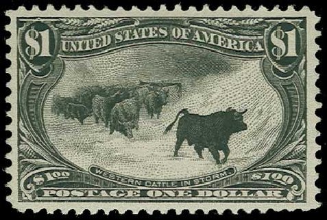 Prices of US Stamps Scott Catalogue # 292: US$1.00 1898 Trans Mississippi Exposition. H.R. Harmer, Jun 2015, Sale 3007, Lot 3282