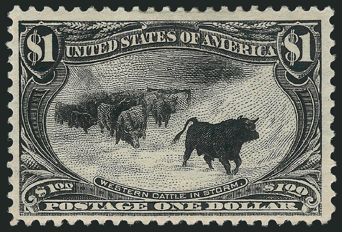 Values of US Stamps Scott Catalog # 292 - 1898 US$1.00 Trans Mississippi Exposition. Robert Siegel Auction Galleries, Dec 2012, Sale 1037, Lot 1922