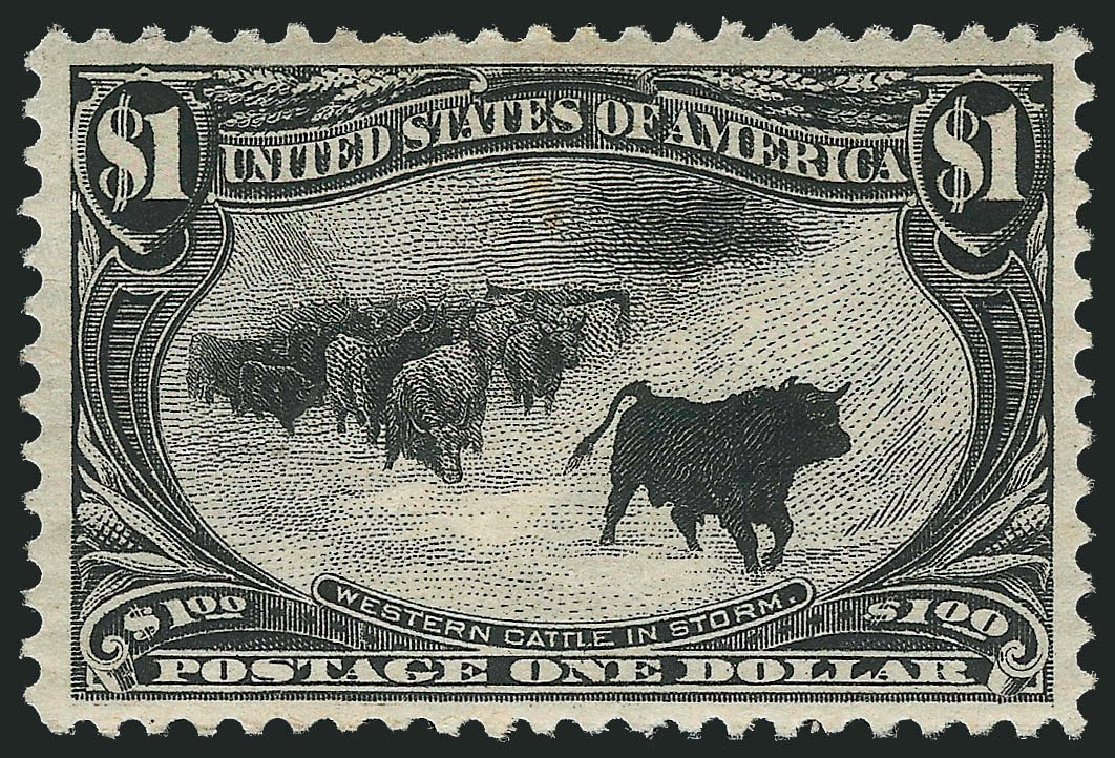 US Stamp Values Scott Cat. # 292: US$1.00 1898 Trans Mississippi Exposition. Robert Siegel Auction Galleries, Mar 2013, Sale 1040, Lot 1602