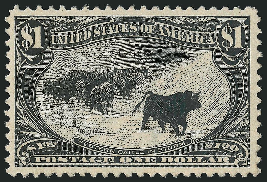 Cost of US Stamps Scott Catalog #292 - 1898 US$1.00 Trans Mississippi Exposition. Robert Siegel Auction Galleries, Jul 2013, Sale 1050, Lot 442