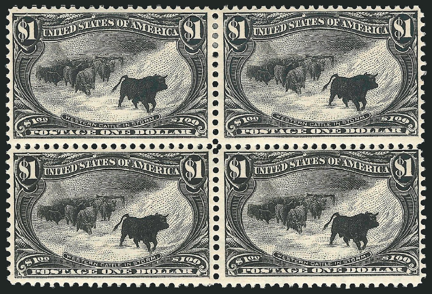 US Stamps Price Scott Catalog # 292: US$1.00 1898 Trans Mississippi Exposition. Robert Siegel Auction Galleries, Jun 2015, Sale 1106, Lot 3142