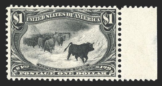 Costs of US Stamp Scott Catalog #292 - 1898 US$1.00 Trans Mississippi Exposition. Spink Shreves Galleries, Jul 2012, Sale 140, Lot 202