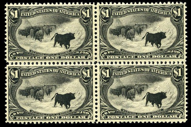 US Stamps Price Scott Catalog # 292: 1898 US$1.00 Trans Mississippi Exposition. Matthew Bennett International, Feb 2012, Sale 340, Lot 373