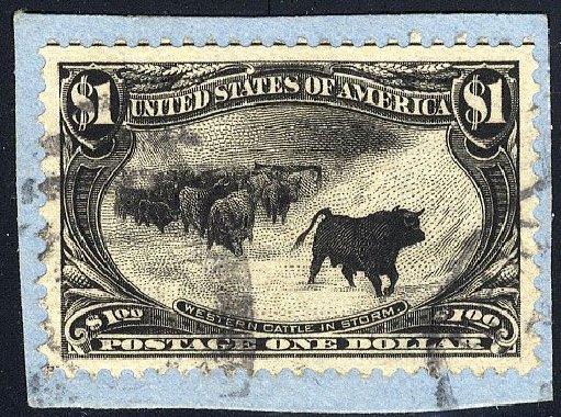 Prices of US Stamp Scott Catalogue # 292 - US$1.00 1898 Trans Mississippi Exposition. Cherrystone Auctions, Jan 2008, Sale 200801, Lot 1183