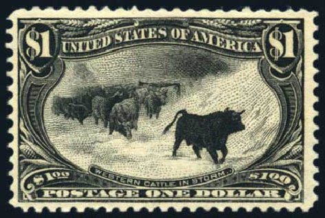 Price of US Stamp Scott Catalogue #292: US$1.00 1898 Trans Mississippi Exposition. Harmer-Schau Auction Galleries, Jul 2010, Sale 86, Lot 483