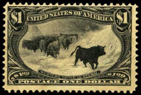 US Stamps Price Scott Catalogue # 292 - 1898 US$1.00 Trans Mississippi Exposition. Harmer-Schau Auction Galleries, Feb 2012, Sale 92, Lot 1063
