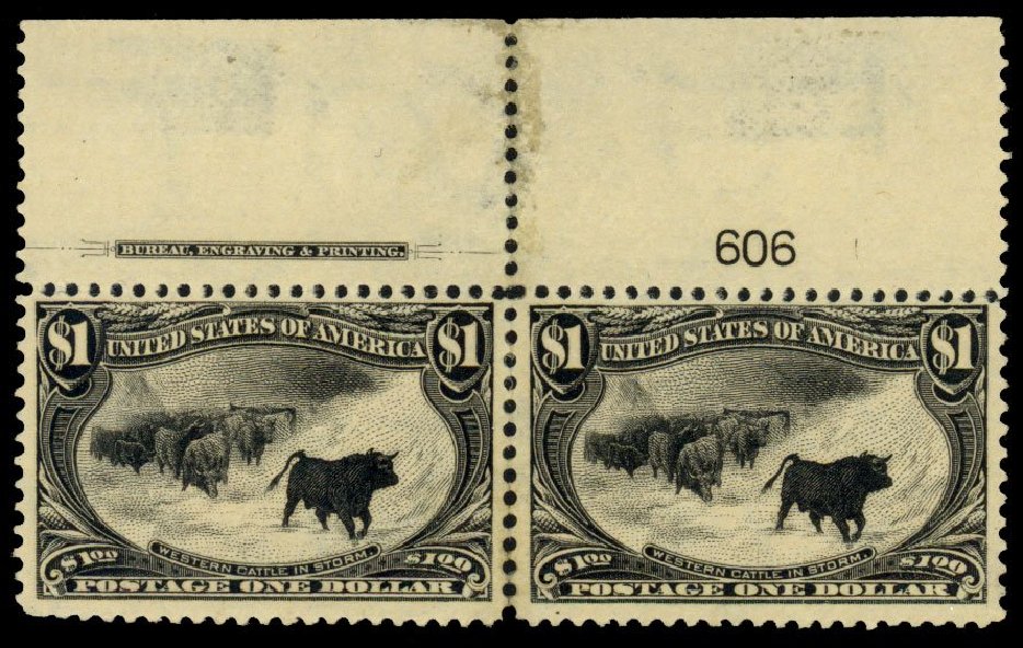 US Stamps Price Scott Catalogue # 292 - 1898 US$1.00 Trans Mississippi Exposition. Daniel Kelleher Auctions, Dec 2013, Sale 640, Lot 263
