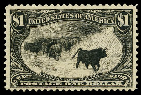 Costs of US Stamp Scott Cat. # 292: US$1.00 1898 Trans Mississippi Exposition. Daniel Kelleher Auctions, May 2015, Sale 669, Lot 2823