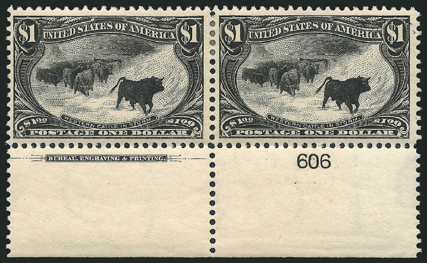 US Stamp Prices Scott Cat. #292: US$1.00 1898 Trans Mississippi Exposition. Robert Siegel Auction Galleries, Mar 2011, Sale 1007, Lot 2563