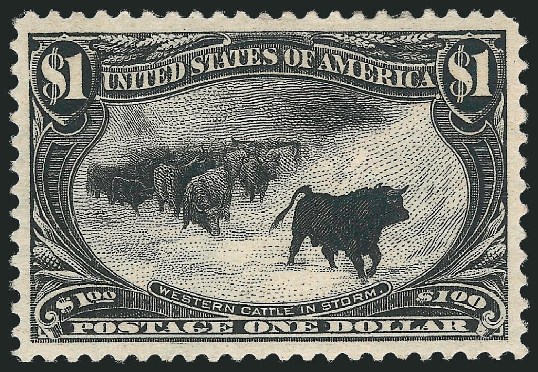Price of US Stamps Scott Cat. # 292: US$1.00 1898 Trans Mississippi Exposition. Robert Siegel Auction Galleries, Jun 2011, Sale 1011, Lot 653