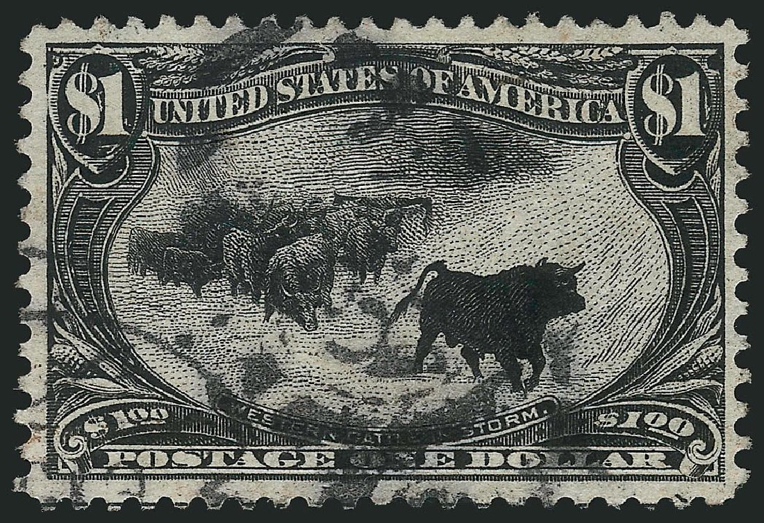 Values of US Stamp Scott #292 - US$1.00 1898 Trans Mississippi Exposition. Robert Siegel Auction Galleries, Mar 2014, Sale 1067, Lot 1333