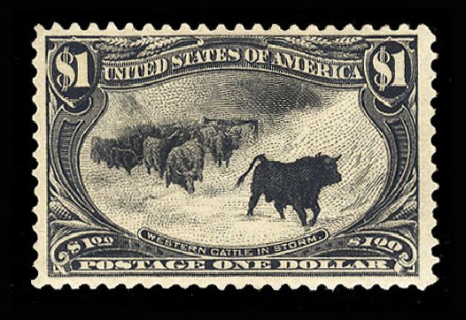 Costs of US Stamps Scott 292: 1898 US$1.00 Trans Mississippi Exposition. Cherrystone Auctions, May 2015, Sale 201505, Lot 36