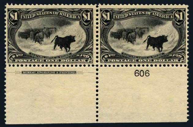 Cost of US Stamp Scott Catalog #292 - US$1.00 1898 Trans Mississippi Exposition. Harmer-Schau Auction Galleries, Aug 2014, Sale 102, Lot 1936