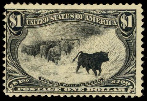 Price of US Stamp Scott Catalog #292: 1898 US$1.00 Trans Mississippi Exposition. Daniel Kelleher Auctions, Apr 2013, Sale 636, Lot 236