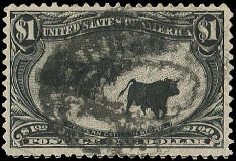 US Stamp Value Scott Cat. 292 - US$1.00 1898 Trans Mississippi Exposition. Regency-Superior, Jan 2015, Sale 109, Lot 1056