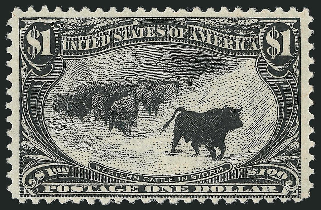 US Stamps Prices Scott # 292: 1898 US$1.00 Trans Mississippi Exposition. Robert Siegel Auction Galleries, Jun 2011, Sale 1011, Lot 656