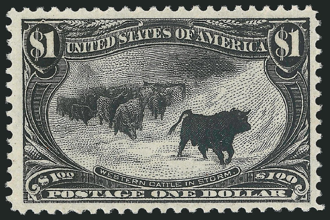 US Stamps Prices Scott Catalog # 292: 1898 US$1.00 Trans Mississippi Exposition. Robert Siegel Auction Galleries, Oct 2012, Sale 1033, Lot 4166