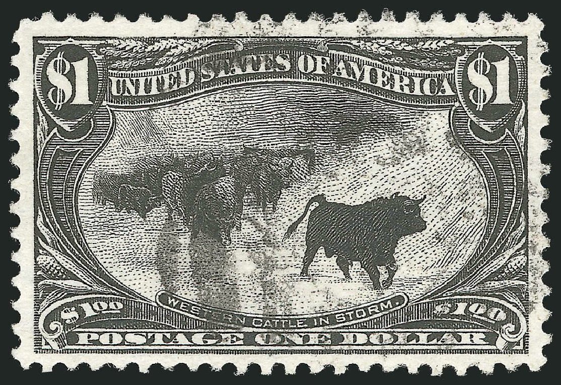 US Stamps Prices Scott Catalogue #292: 1898 US$1.00 Trans Mississippi Exposition. Robert Siegel Auction Galleries, Sep 2014, Sale 1078, Lot 426