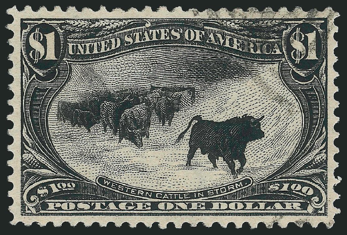 Price of US Stamp Scott Catalog 292 - 1898 US$1.00 Trans Mississippi Exposition. Robert Siegel Auction Galleries, Jun 2015, Sale 1100, Lot 66