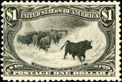 US Stamp Prices Scott Catalog #292 - US$1.00 1898 Trans Mississippi Exposition. Spink Shreves Galleries, Jan 2015, Sale 150, Lot 136